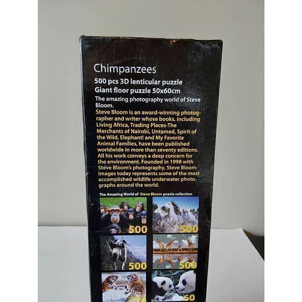 Steve Bloom 3D Lenticular Puzzle Chimpanzee 500 pc